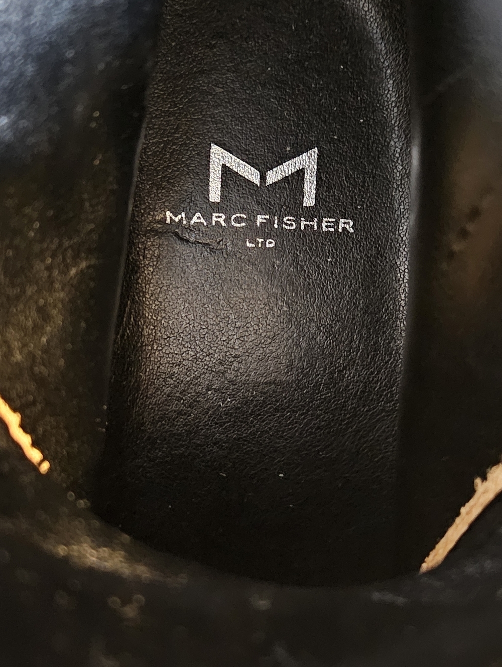 Marc Fisher LTD 8M Happy Lug Boots Platform Brown Leather  Ankle Combat  SCUFF - Picture 9 of 9